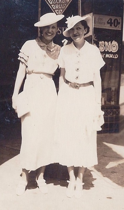 Doris Shaver, Alice Switzer at Dockum Drug